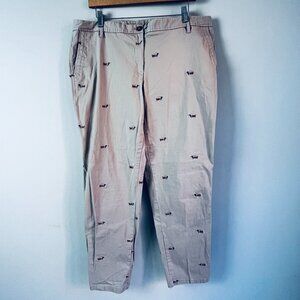 Talbots Dog Daschund Weekend Chino 14W